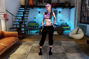 Black & Purple