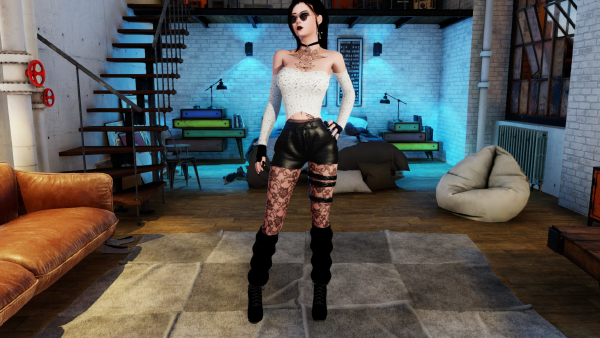 Black & Grey outfit view 2