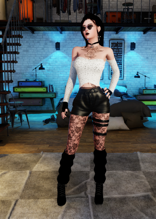 Black & Grey outfit view 2