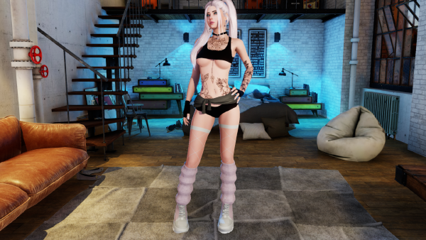 Black & Pink outfit view 1