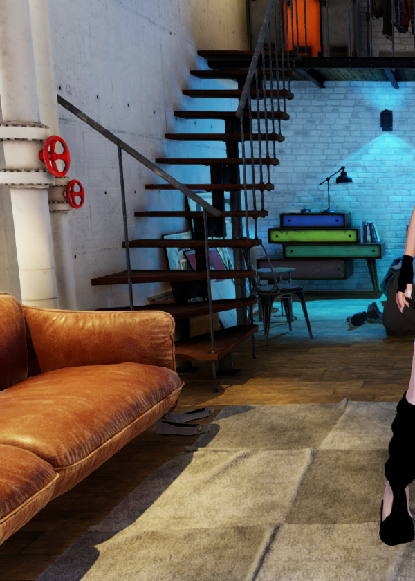 Black & Pink outfit view 2