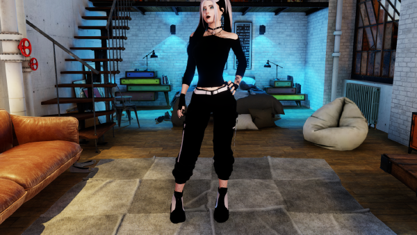 Black & Pink outfit view 4