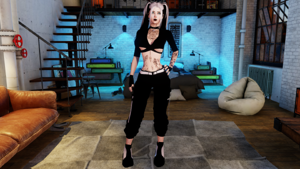 Black & Pink outfit view 5