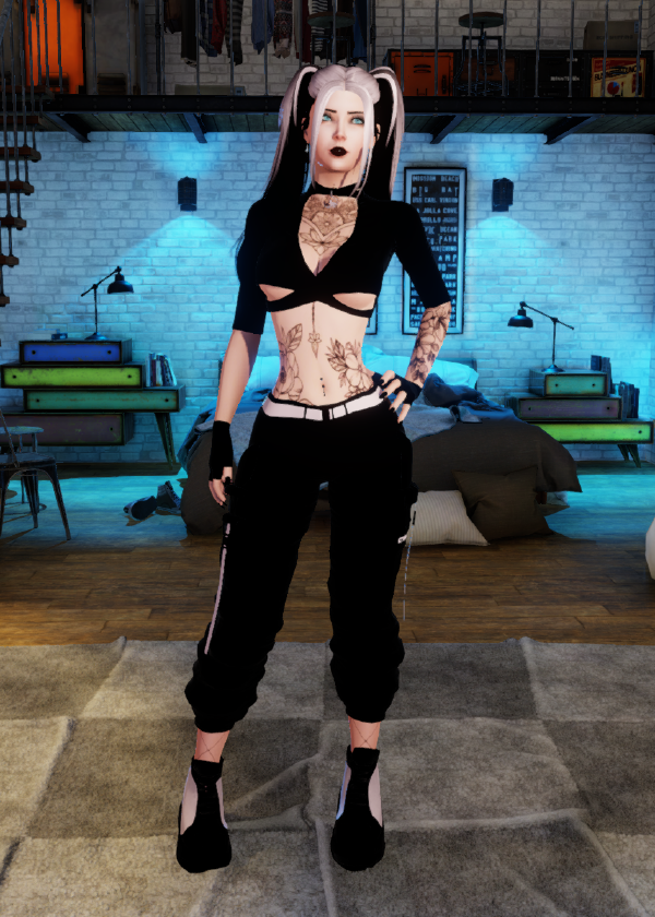Black & Pink outfit view 5