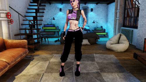 Preview of Black & Purple outfit