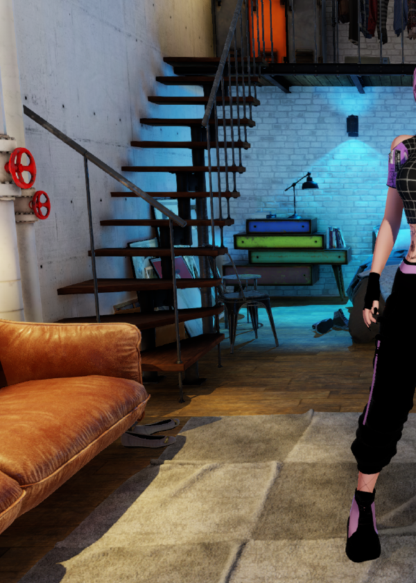 Black & Purple outfit view 6