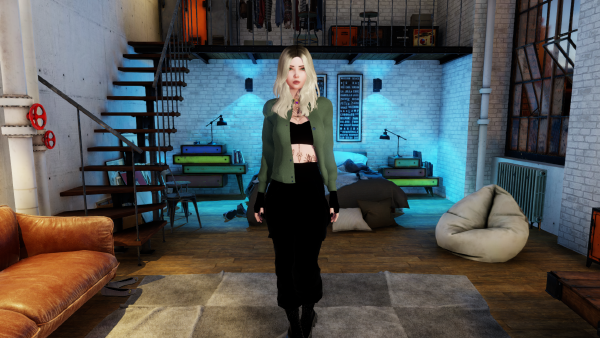 Blonde outfit view 2