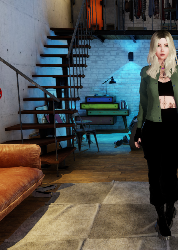 Blonde outfit view 2