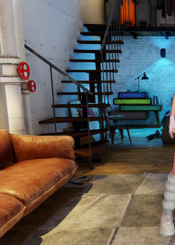 Pink & White outfit view 1