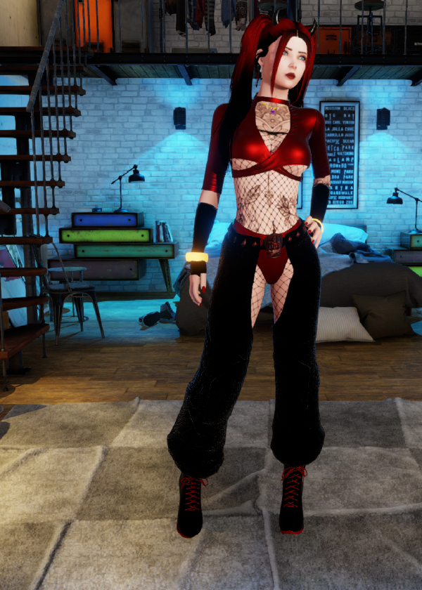 Red outfit view 3