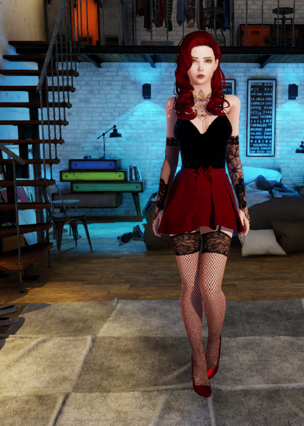 Red outfit view 9
