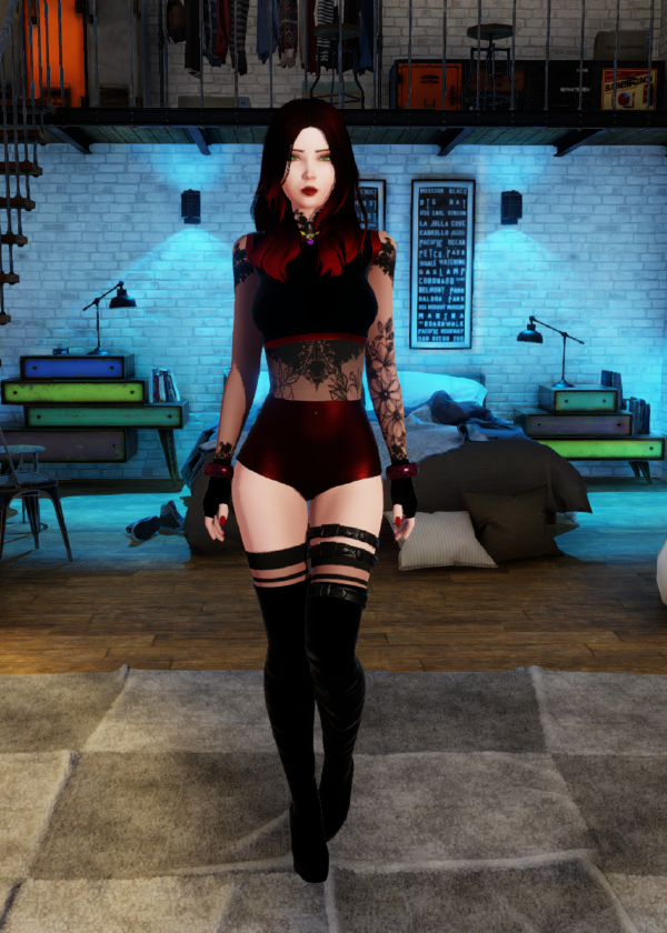 Red outfit view 11
