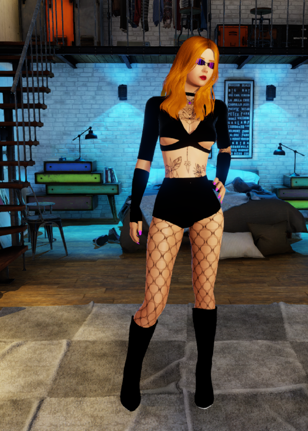 Redhead outfit view 6